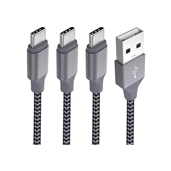 3-Pack 6FT USB Type C Charger Cable Fast Charging