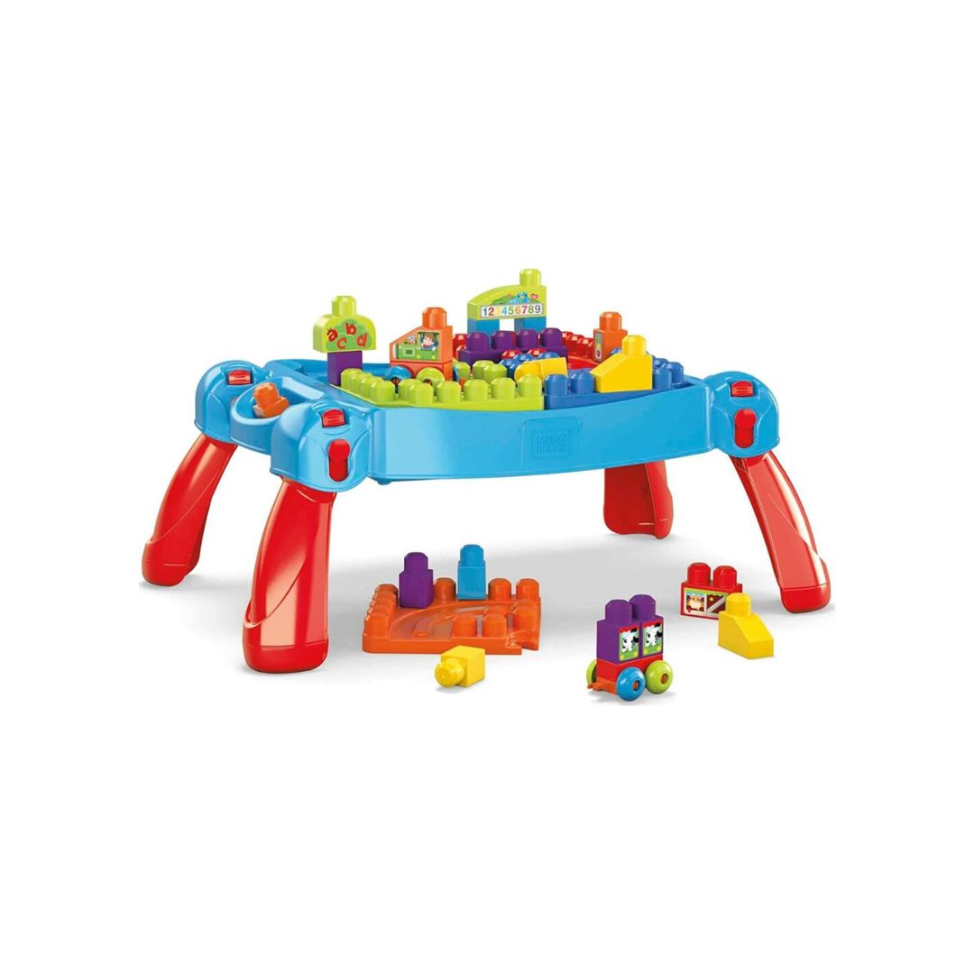 MEGA Bloks Building Blocks Activity Table with BuiltIn Storage
