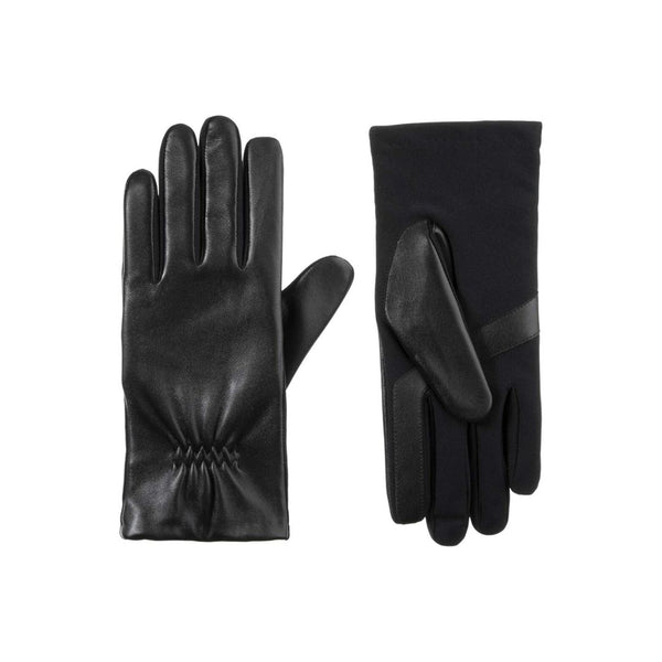 isotoner Women’s Classic Stretch 100% Genuine Leather Touchscreen Cold Weather Gloves