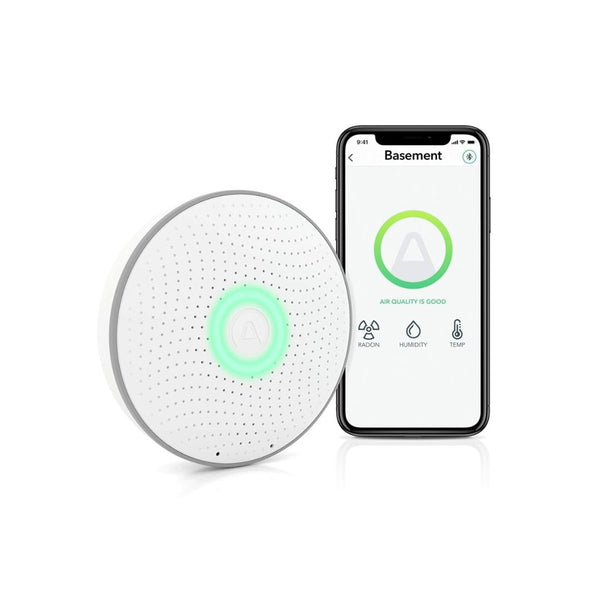 Airthings Wave Smart Radon Detector with Humidity & Temperature Sensor