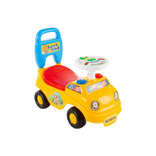 Lil’ Rider Kids Scoot and Ride Car Walker with Steering Wheel, Lights, Sounds, Music