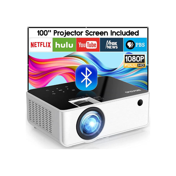 Native 1080P Bluetooth Projector With Screen