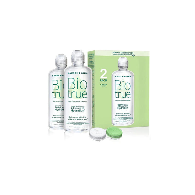 2 Bottles Of Biotrue Contact Lens Solution