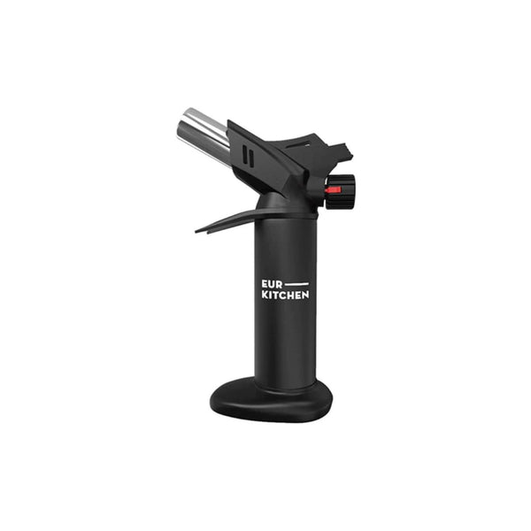 EurKitchen Premium Culinary Butane Torch with Safety Lock & Adjustable Flame Guard