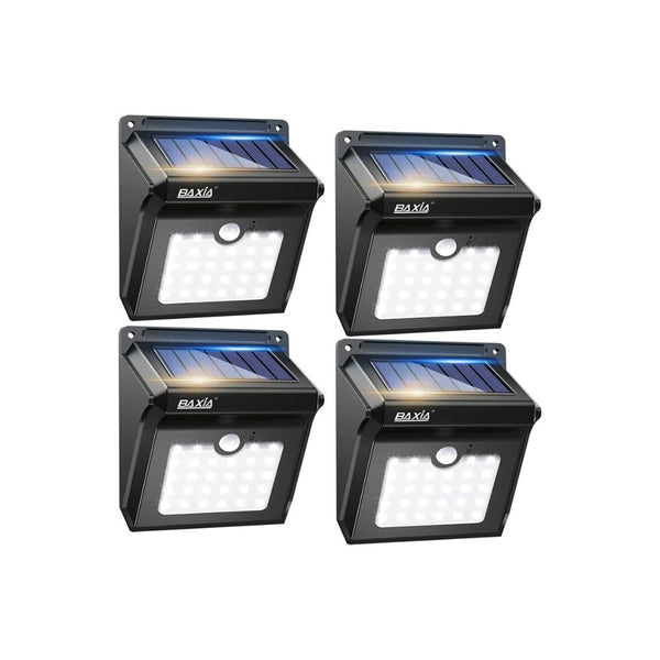 4-Pack Wireless Solar Outdoor Security Motion Sensor Outdoor Lights