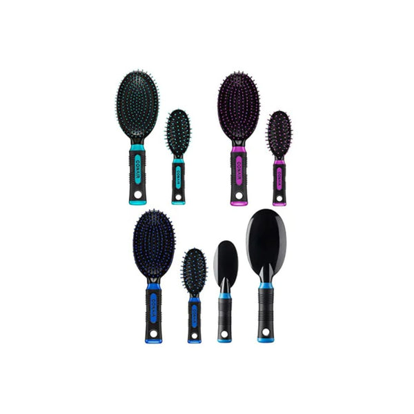 Get 2 Packs of 2-Ct Conair Salon Results Hairbrush + Travel Hairbrush Set