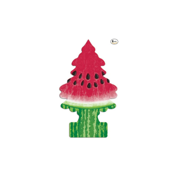 4 Packs of Little 6 Trees Hanging Tree Car Air Fresheners, Watermelon