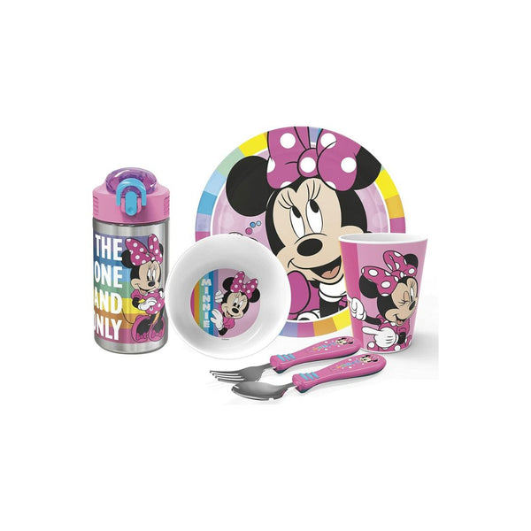 Zak Designs Disney Minnie Mouse 6 Pc Dinnerware Set