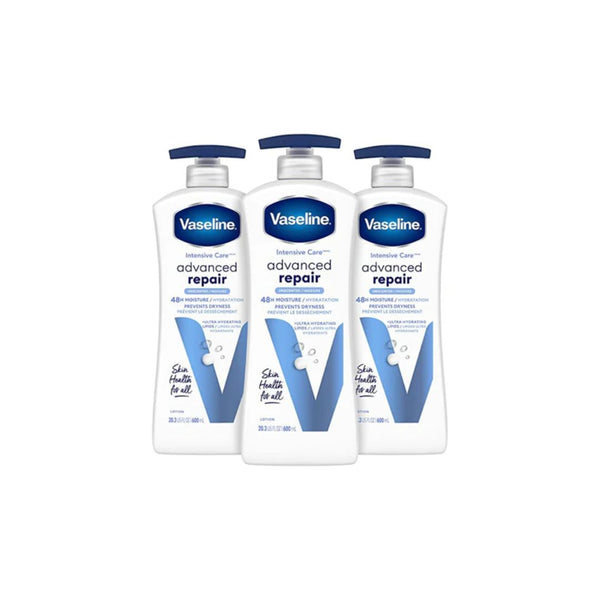 3-Count 20.3oz. Vaseline Intensive Care Body Lotion Advanced Repair