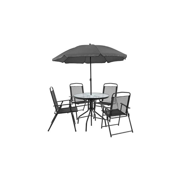 6-Piece Flash Furniture Nantucket Patio Garden Table Set