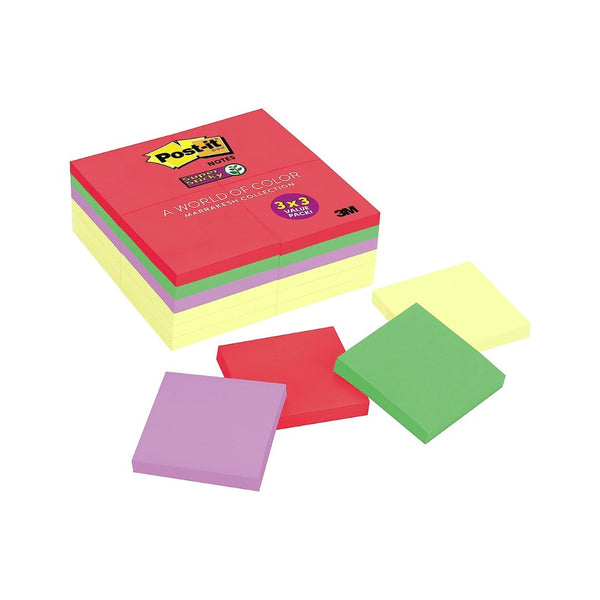 Post-it Super Sticky Neon Fusion Office Pack