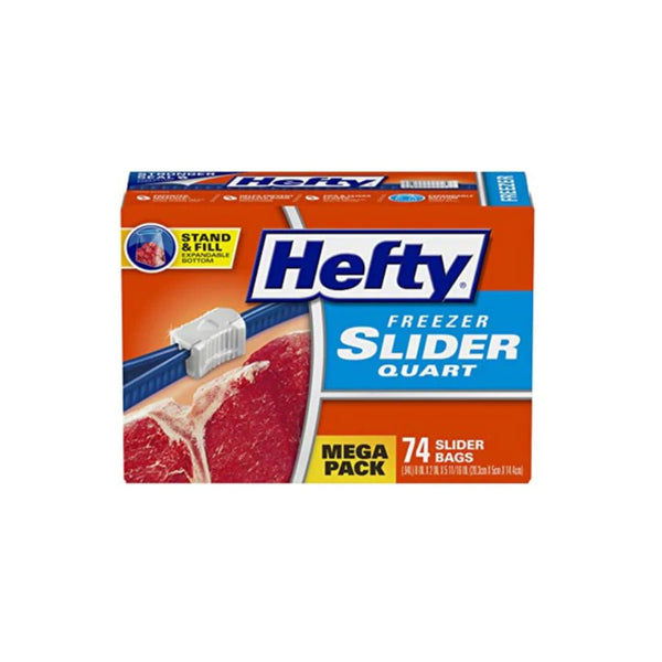 74-Count Hefty Slider Freezer Bags