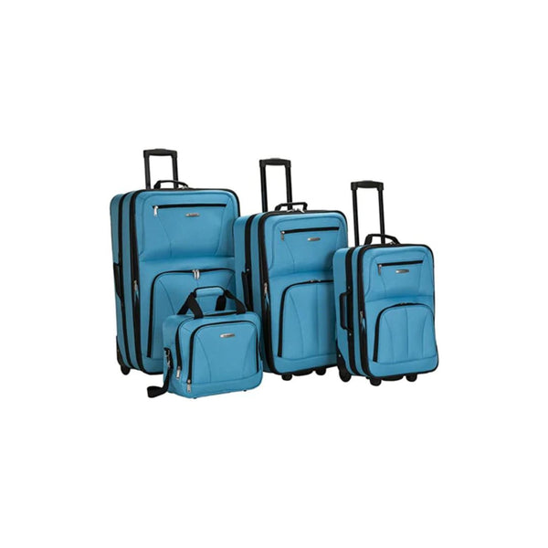 4-Piece Rockland Journey Softside Upright Luggage Set