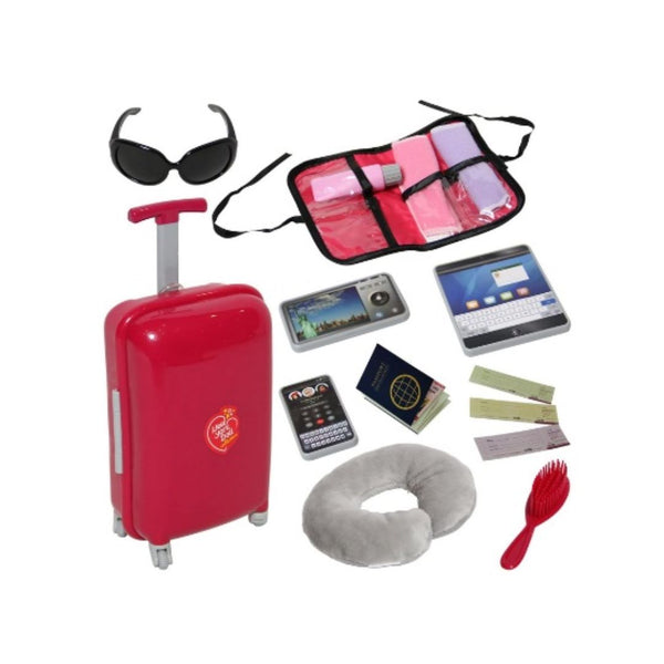 The New York Doll Collection 18 inch Doll 15 pc Travel Playset