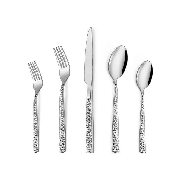 60 Pieces Silverware Set, Stainless Steel Square Flatware Set for 12