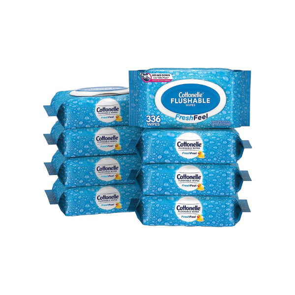 Cottonelle Freshfeel Flushable Wet Wipes (336 Total Flushable Wipes)
