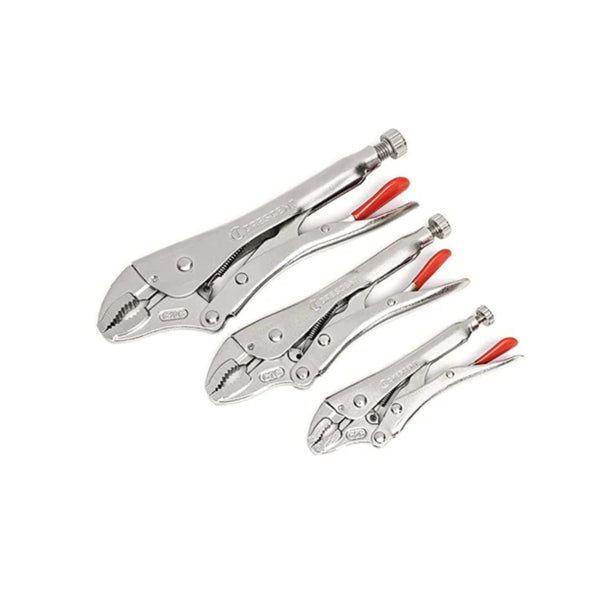 Crescent 3 Pc. Curved Jaw Locking Pliers with Wire Cutter Set