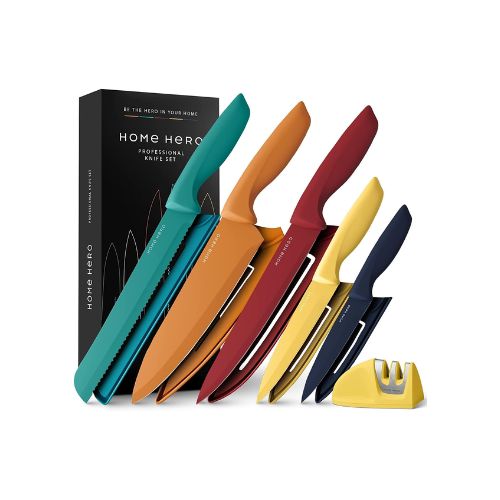 11-Pcs Colorful Knife Set