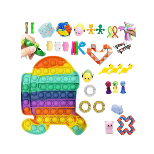 38 Pcs Fidget Packs with Big Pop Via Amazon