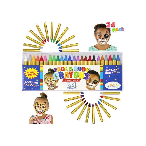 12, 24, 42 Pack Of Face And Body Paint Crayons