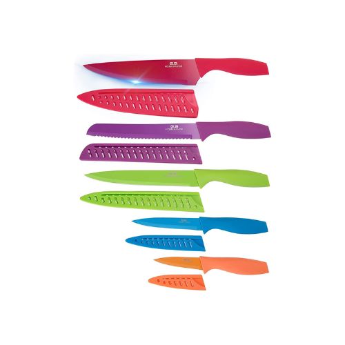5-piece Colored Knife Set via Amazon