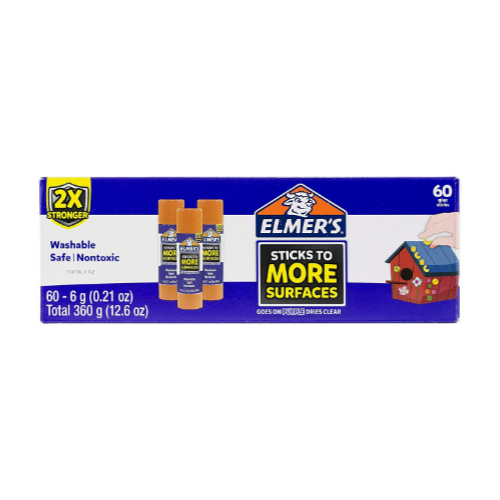 Elmer's Extra Strength Glue Sticks, 60 Count Via Amazon