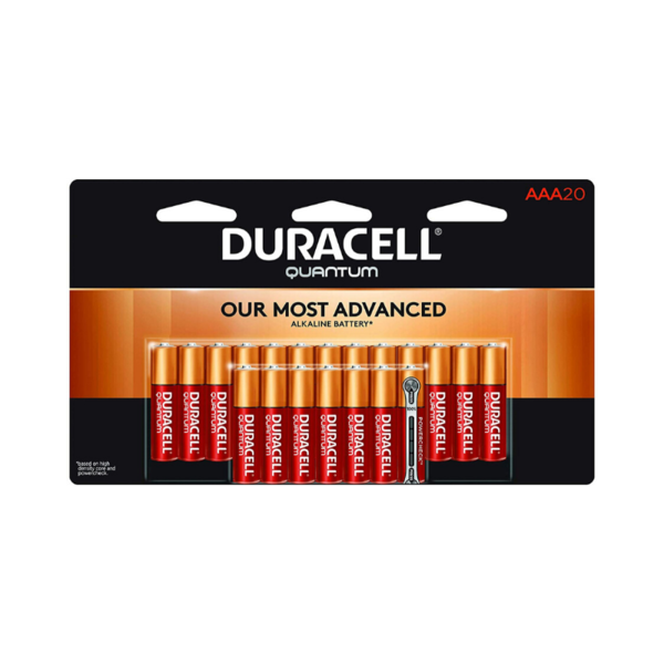 Pack Of 20 AAA Duracell Quantum Alkaline Batteries Via Amazon