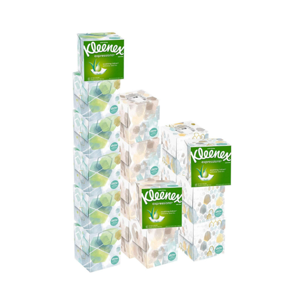 18 Cube Boxes Of Kleenex Tissues Via Amazon