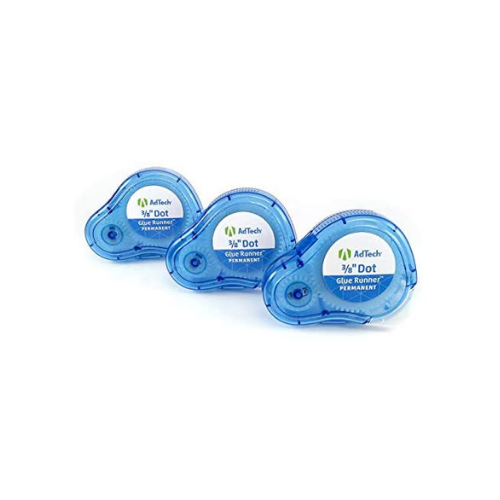 3-Pack Adtech Permanent Adhesive Dots Glue Runner