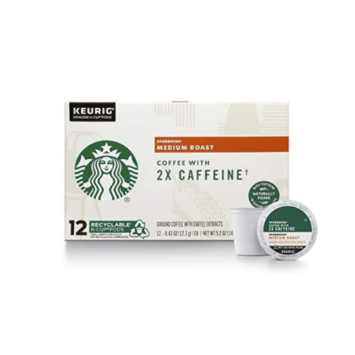 48-Ct Starbucks Medium Roast K-Cup Coffee Pods with 2X Caffeine

Via Amazon