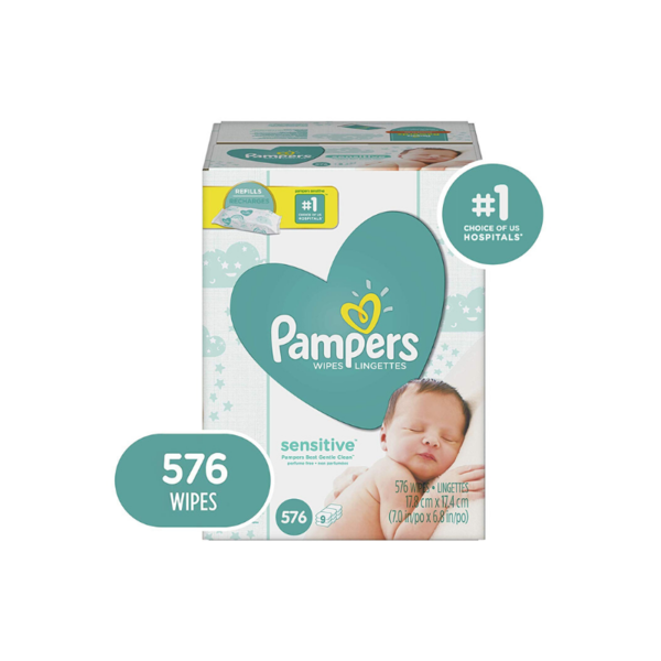 576 Baby Sensitive Diaper Wipes Via Amazon