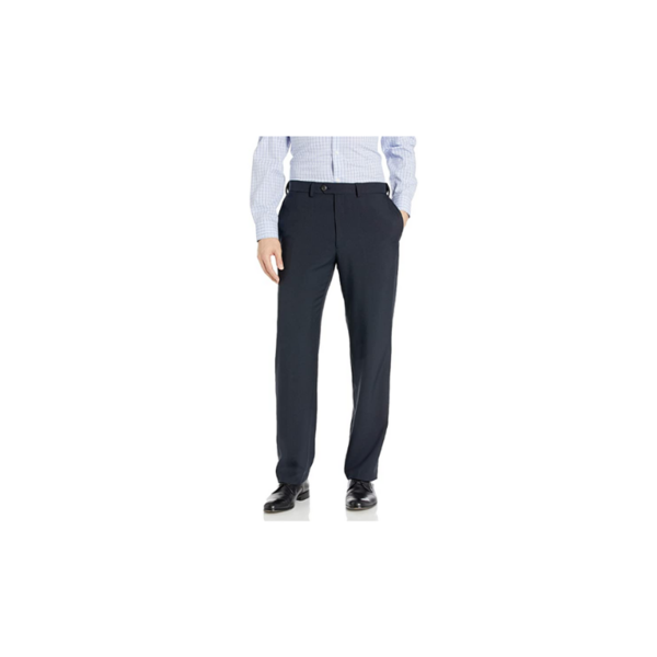 Haggar Men's Expandable-Waist Pleat-Front Dress Pants Via Amazon