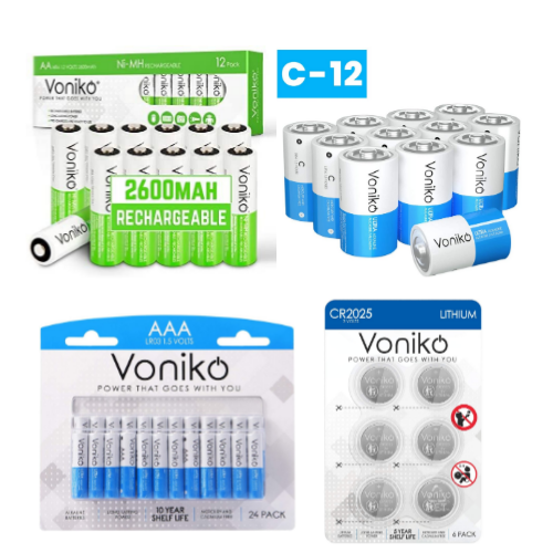 50% off On Voniko Batteries Via Amazon