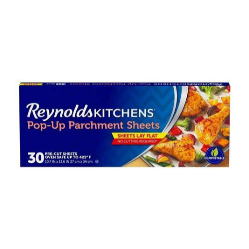 30 Count Reynolds Kitchens Pop-Up Parchment Paper Sheets Via Amazon