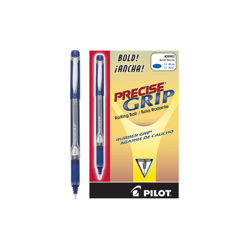 12-Pack PILOT Precise Grip Liquid Ink Pens, Bold Point, Blue Via Amazon