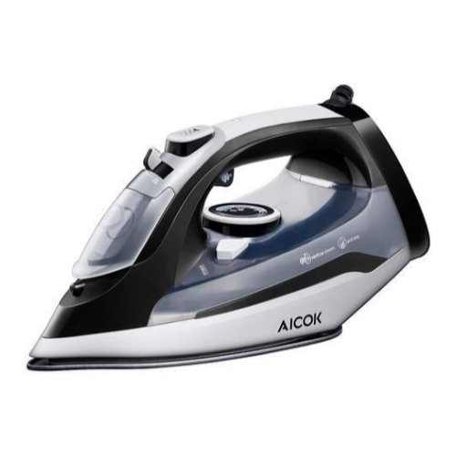 Steam Iron, 1400W Non-Stick Soleplate Anti- Drip Via Amazon