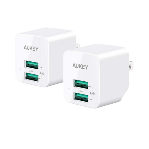 2-Pack AUKEY Ultra Compact USB Wall Chargers Via Amazon