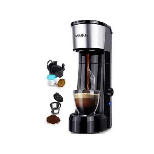 Single Serve Coffee Maker Brewer for K-Cup Pod & Ground Coffee Via Amazon