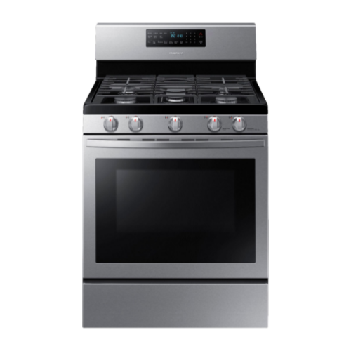 Samsung - 5.8 Cu. Ft. Freestanding Gas Convection Range with Self Cleaning Via BestBuy