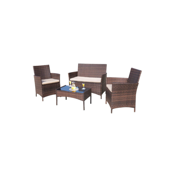 4 Piece Outdoor Patio Furniture Set Via Walmart