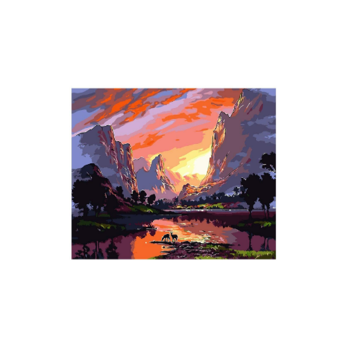 Various Landscape Series Paint by Number (16x20inch) Via Amazon