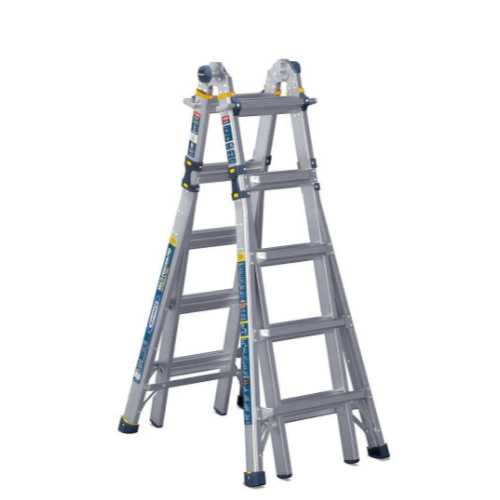 WERNER 22 ft. Reach Aluminum 5-in-1 Multi-Position Pro Ladder Via HomeDepot