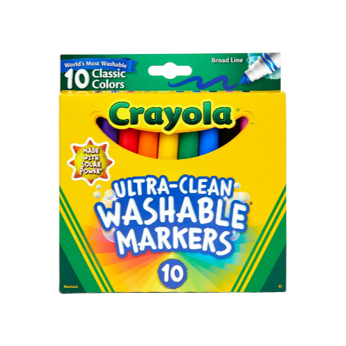 Crayola Ultra-Clean Washable Markers Via Amazon