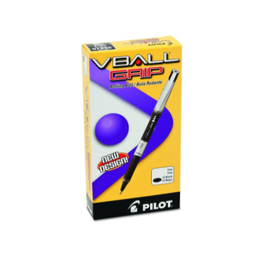 12-Pack PILOT VBall Grip Liquid Ink Rolling Ball Stick Pens Via Amazon