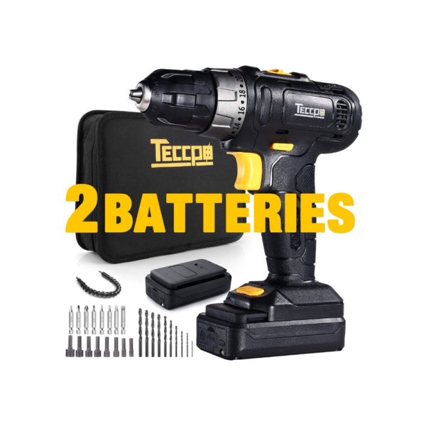 Cordless Drill With 2 Batteries And Accessories Via Amazon