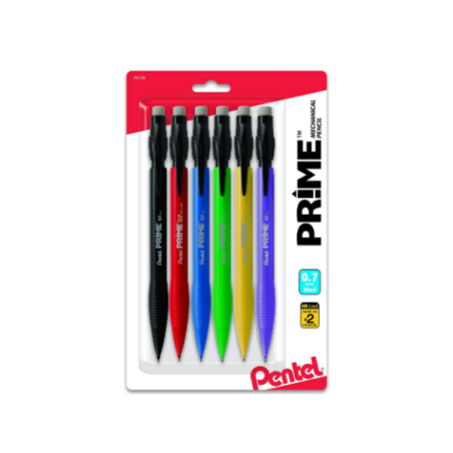 6 Pack Pentel Prime Mechanical Pencil 0.7 Via Amazon