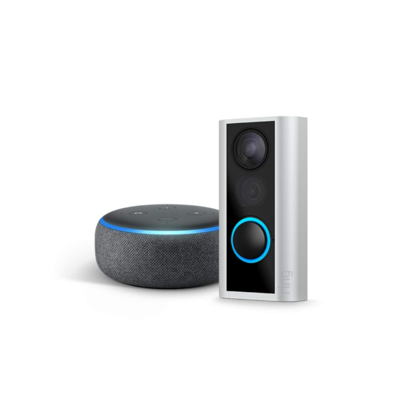 Ring Peephole Cam with Echo Dot Via Amazon