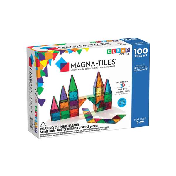 Magna-Tiles Clear Colors 100 Piece Set Via Amazon