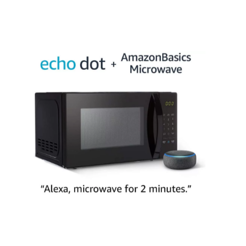 AmazonBasics Microwave bundle with Echo Dot Via Amazon