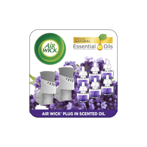 Air Wick Scented Oil Starter Kit: 2 Warmer Plugs + 6 Refills Via Amazon